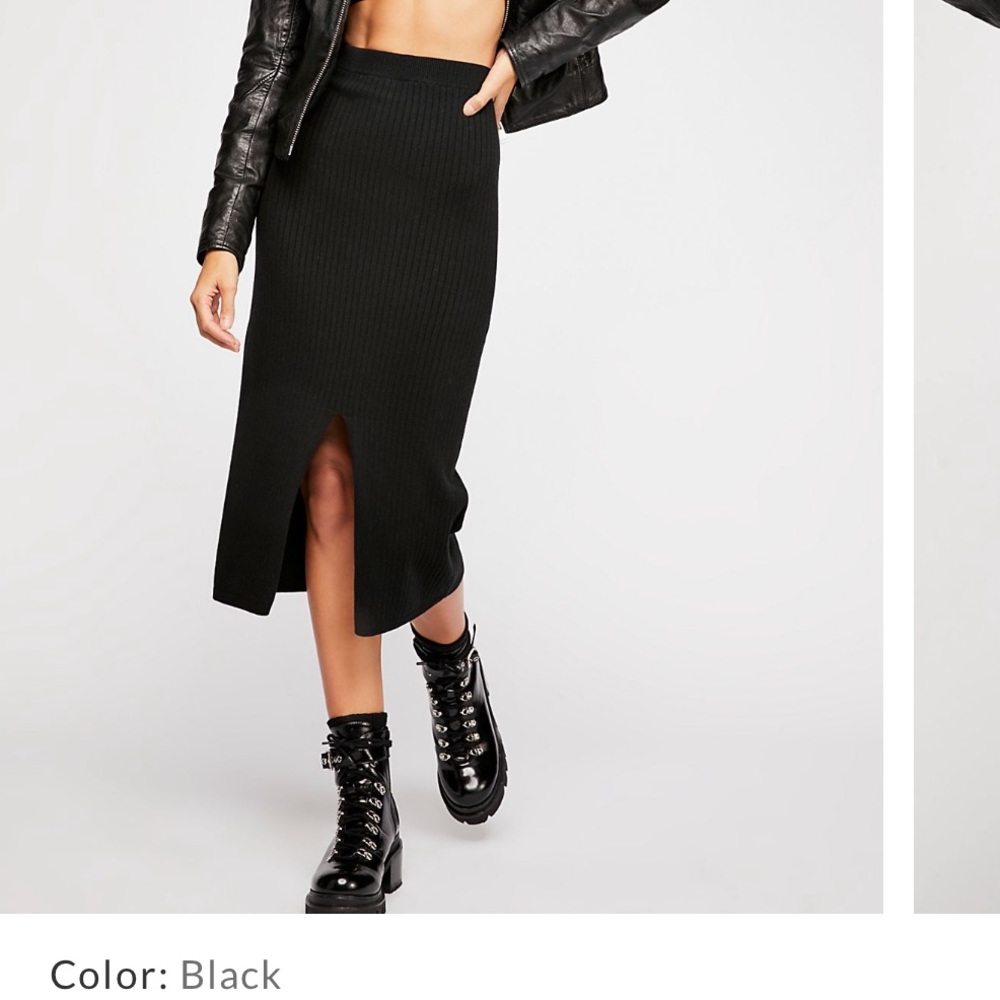 Free People Skyline Midi Skirt 🖤